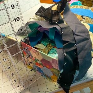 Large bundle of strip fabric